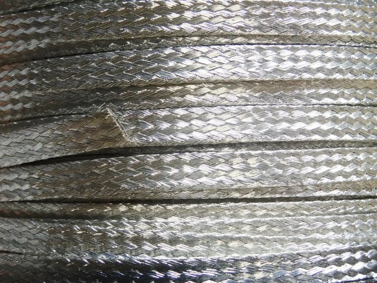 50 Ft' Flat Braided Tinned Copper Wire 1/4" Wide Ground Strap USA ACDC