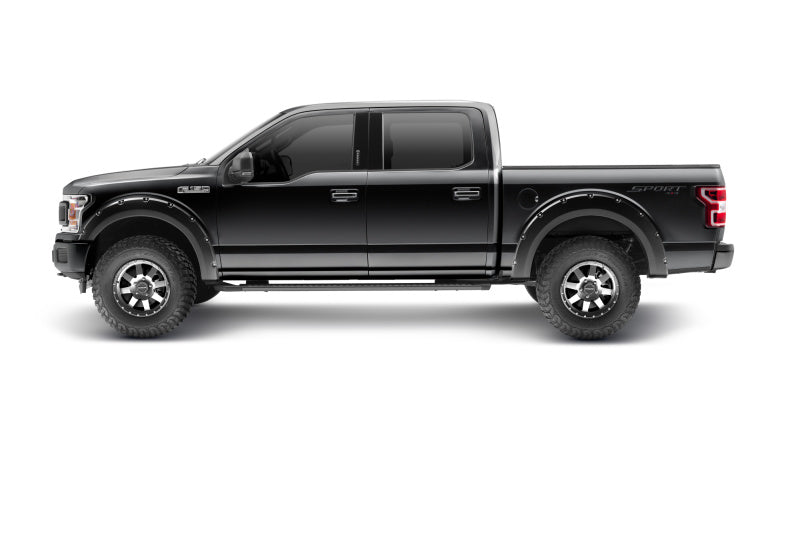 Bushwacker 18-20 Ford F-150 (sauf modèles avec Tech Pkg) Élargisseurs de poche 4 pièces - Agate Black Met