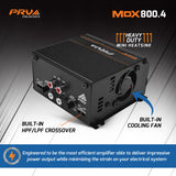 PRV Audio MDX800.4 | 4-Channel Full Range Amplifier PRV Audio