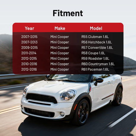 Downpipe Exhaust for 2007-2016 Mini Cooper R55-R61 1.6L Turbo 2.5 inch with 2 O2 sensor bungs Flashark