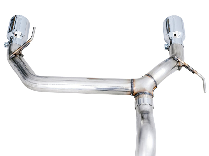 AWE Tuning 0FG Dual Rear Exit Exhaust with Chrome Silver Tips and BashGuard | 2021+ Ford Bronco