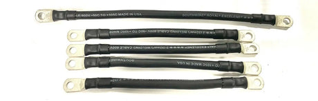 Ezgo battery Cables 1 GAUGE AWG golf cart TXT 36V BRAIDED 5pc Set COLOR CHOICES AC DC WIRE AND SUPPLY