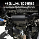 2007-2017 Jeep Wrangler JK (3.6L / 3.8L) & 2018-2023 Jeep Wrangler JL (2.0L / 3.6L) Axle-Back Exhaust System Flashark