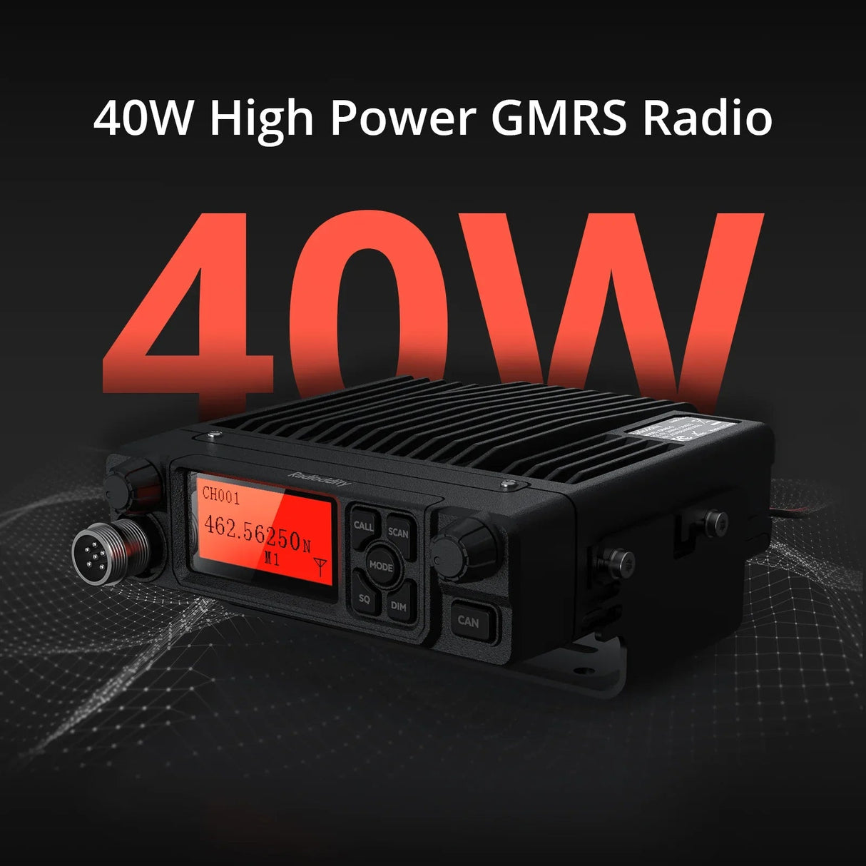 Radioddity DB40-G GMRS Mobile Radio Radioddity