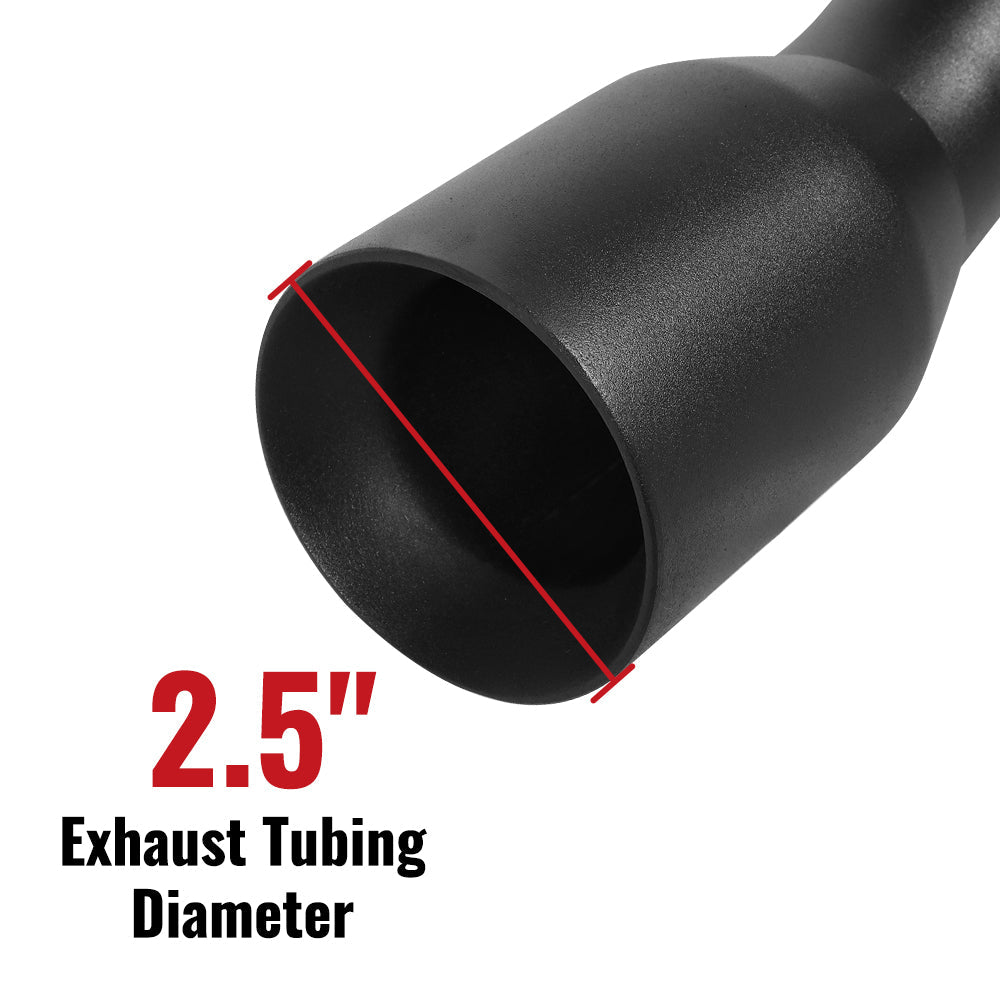2007-2017 Jeep Wrangler JK (3.6L / 3.8L) & 2018-2023 Jeep Wrangler JL (2.0L / 3.6L) Axle-Back Exhaust System Flashark
