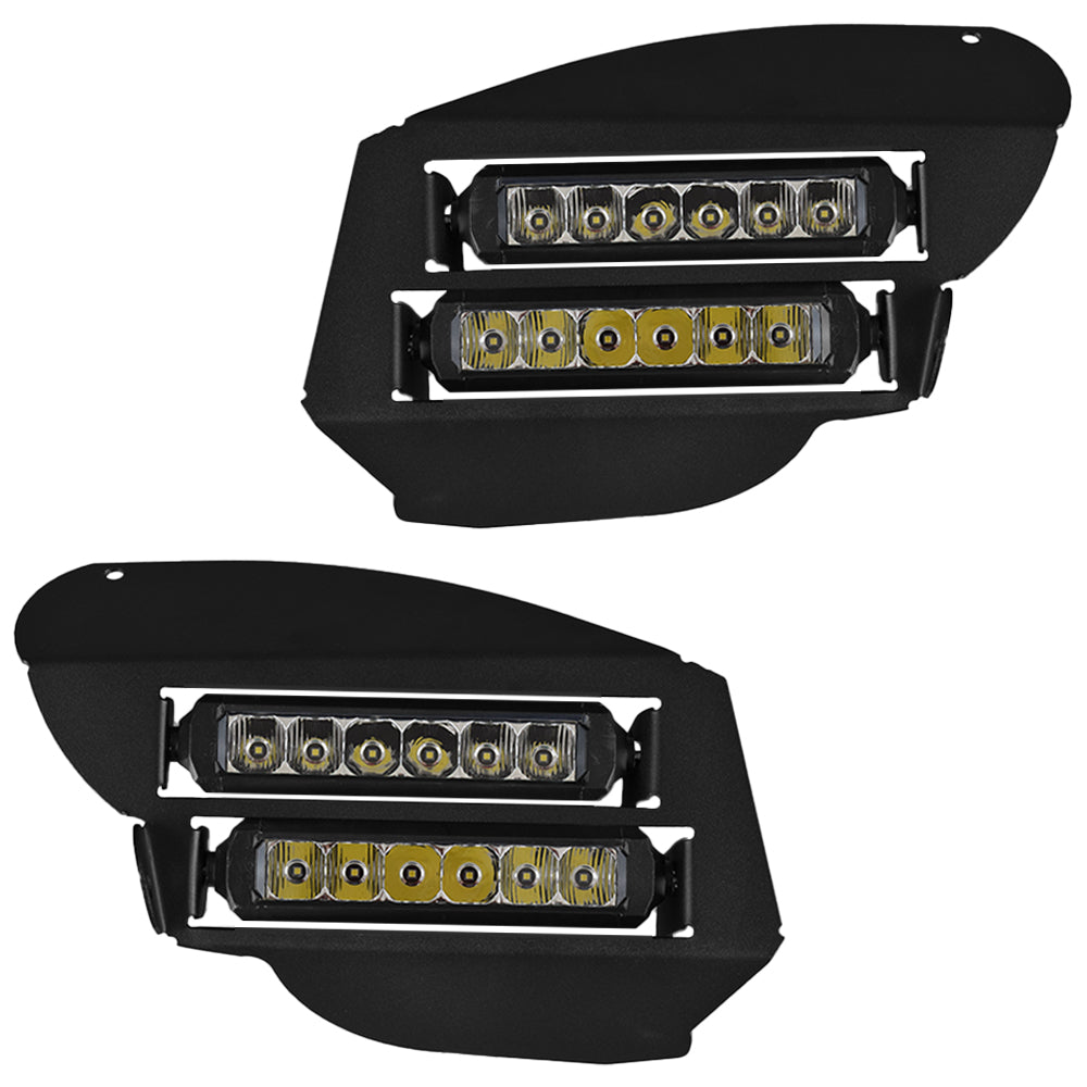 Dual Wide 8" LED Headlights for 2007-2013 Honda Rancher Vessel Powersports