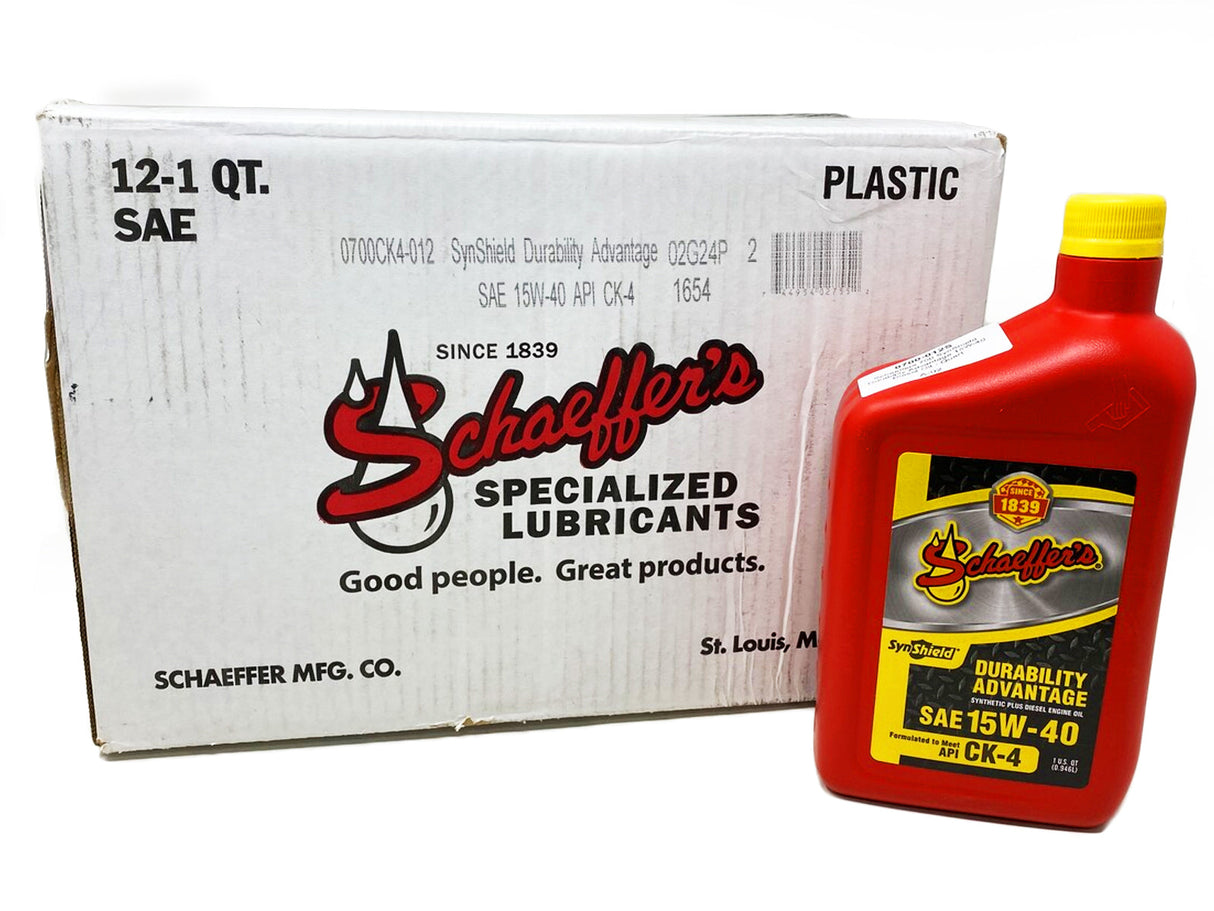 Schaeffers 700 SynShield Durability Advantage 15W-40 Diesel Oil Schaeffers