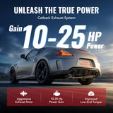 2009-2020 Nissan 370Z Z34 Dual Catback Exhaust System w/ 4.5 Inches Burnt Dual Tips