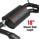 2007-2017 Jeep Wrangler JK (3.6L / 3.8L) & 2018-2023 Jeep Wrangler JL (2.0L / 3.6L) Axle-Back Exhaust System Flashark