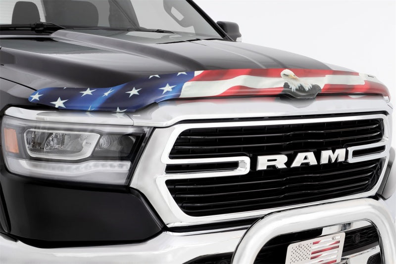 Protecteur de capot Vigilante Premium pour Ram 1500 Stampede 19-23 (sauf Rebel/TRX) - Drapeau