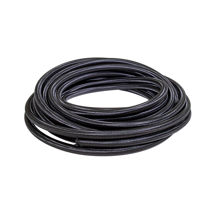 ZZP -08 AN Black Nylon/Stainless Steel Braided Hose