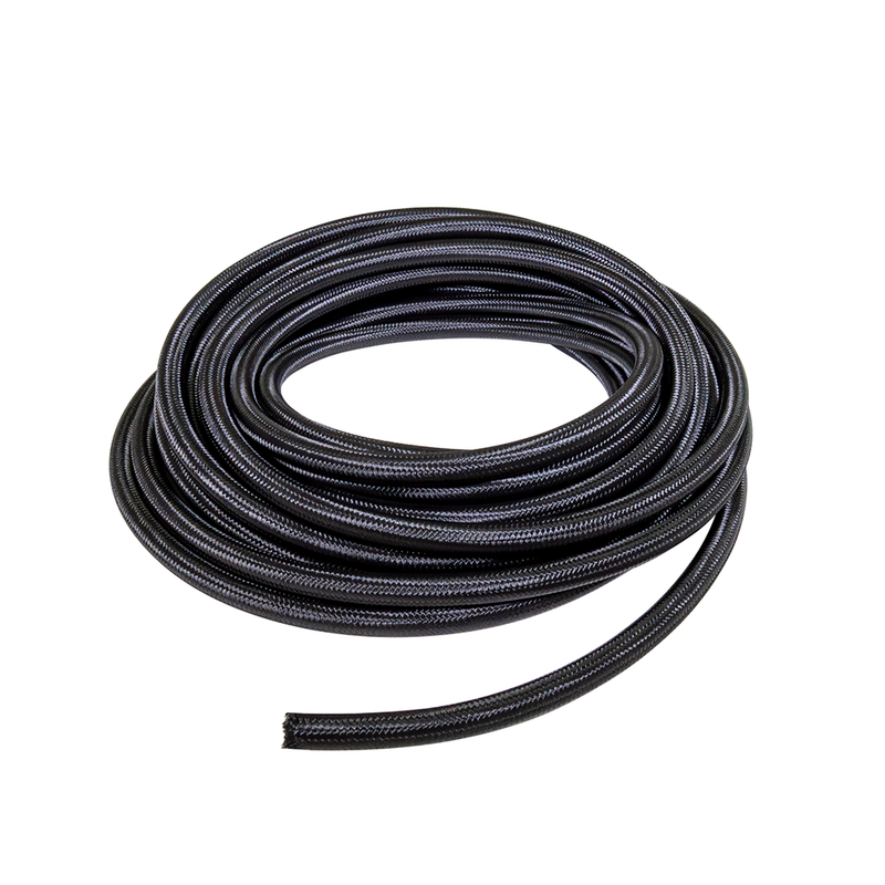 ZZP -08 AN Black Nylon/Stainless Steel Braided Hose