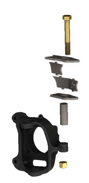 2009-2016 Ford Superduty Dana 60 Weld On Crossover High Steer Arms