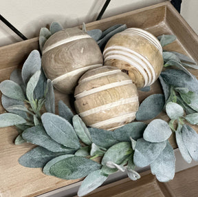 Mango wooden balls 4” KB Decor & More