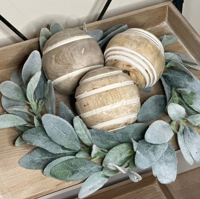 Mango wooden balls 4” KB Decor & More