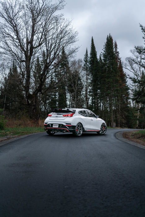 MBRP 2019+ Hyundai Veloster N 2.0L Turbo 3in Cat Back - Acier inoxydable T304 - Embout en fibre de carbone