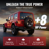 2007-2017 Jeep Wrangler JK (3.6L / 3.8L) & 2018-2023 Jeep Wrangler JL (2.0L / 3.6L) Axle-Back Exhaust System Flashark