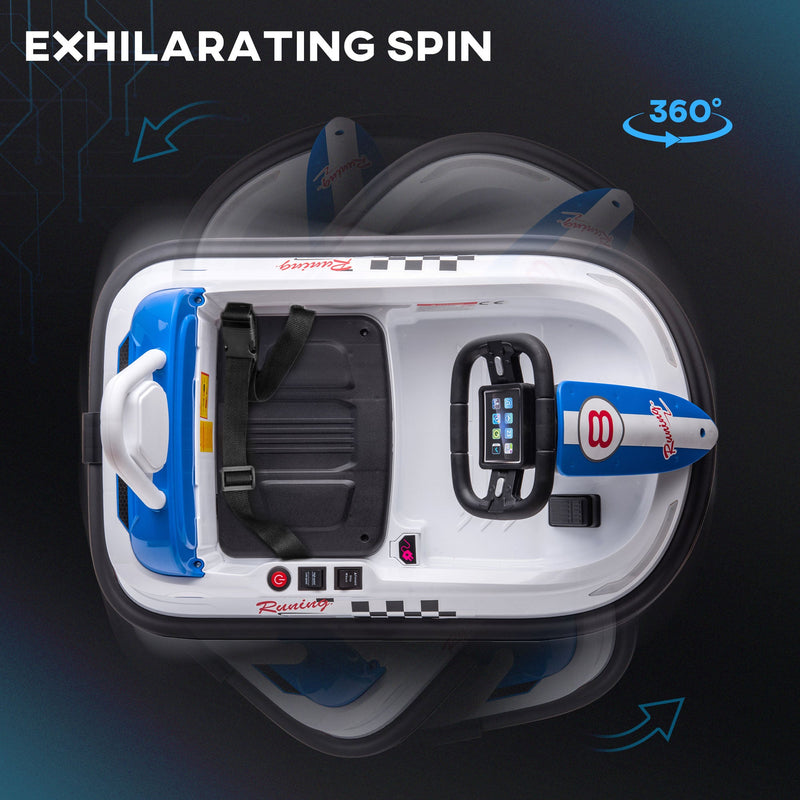 360° Rotating Electric Bumper Car for Kids - Fun Ride On Toy with 6V Battery