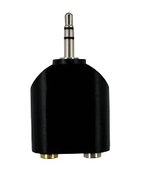 Y-Adapter 1/8" (3.5mm) stereo Male to Dual 1/8" (3.5mm) Mono Female TekShack