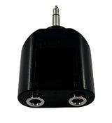Y-Adapter 1/8" (3.5mm) Mono Male to Dual 1/8" (3.5mm) Mono Female TekShack