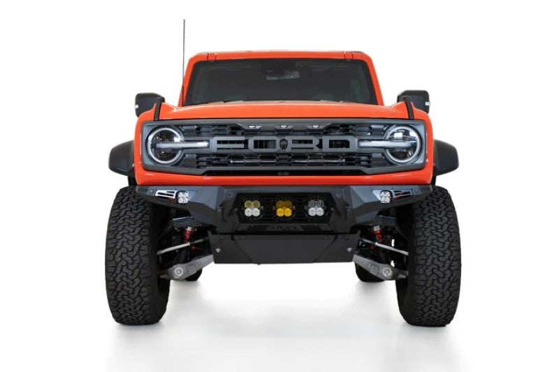 Addictive Desert Designs Bomber Front Bumper with Baja Designs LP4 Mounts | 2022+ Ford Bronco Raptor