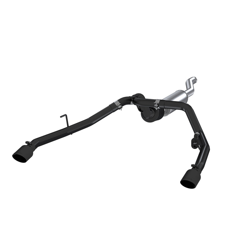 MBRP 2020 Jeep Gladiator 3.6L 2.5in Double sortie arrière Cat Back Exhaust Revêtement noir