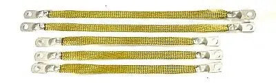 UNIVERSAL ENGINE GROUND STRAP 5 PC TRUCK/CAR SET U.S.A MADE BRASS ACDCWIREANDSUPPLY