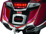 Bandes de feux arrière verticaux à LED Kuryakyn 12-17 GL1800 Lentille rouge chromée