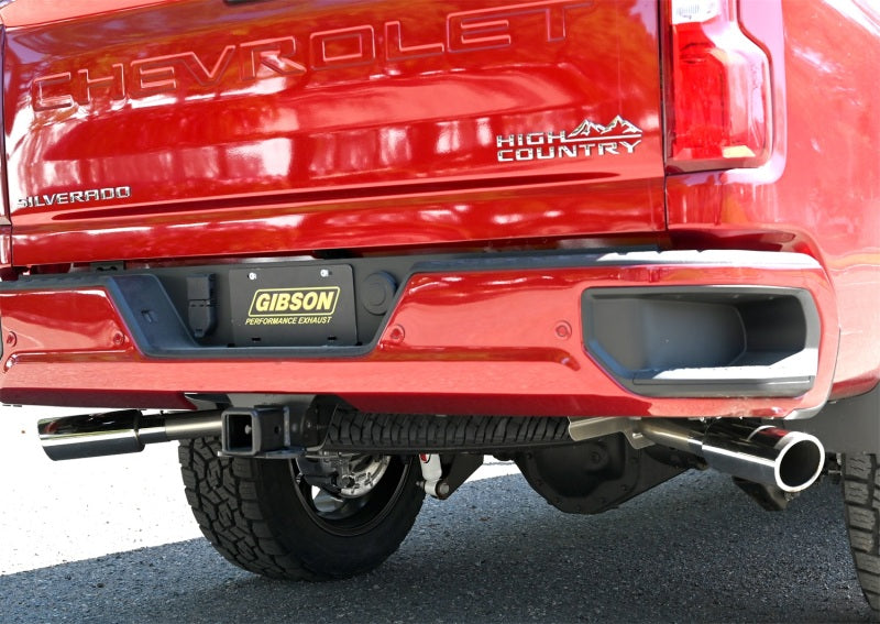 Gibson 20-22 Silverado/GMC Sierra 2500 HD 6,6 L Crew Cab (Long Bed) Cat-Back Dual Extreme Exhaust