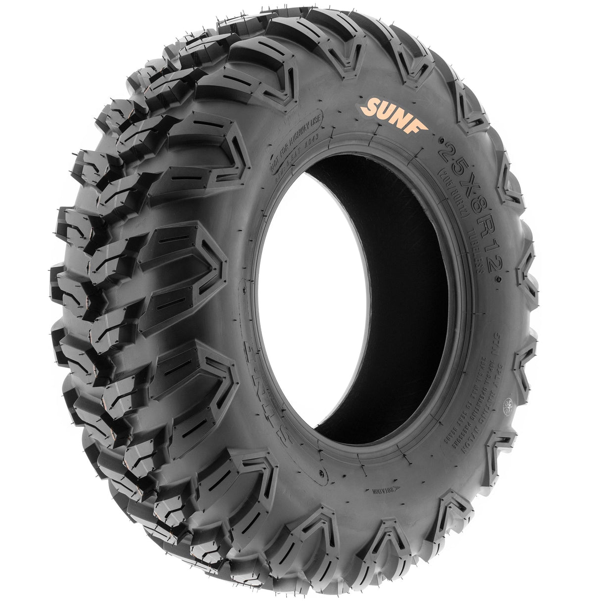 SunF ATV TIRE/UTV TIRE All Terrain 6 PR Tubeless A043 (set of 4) SUNF