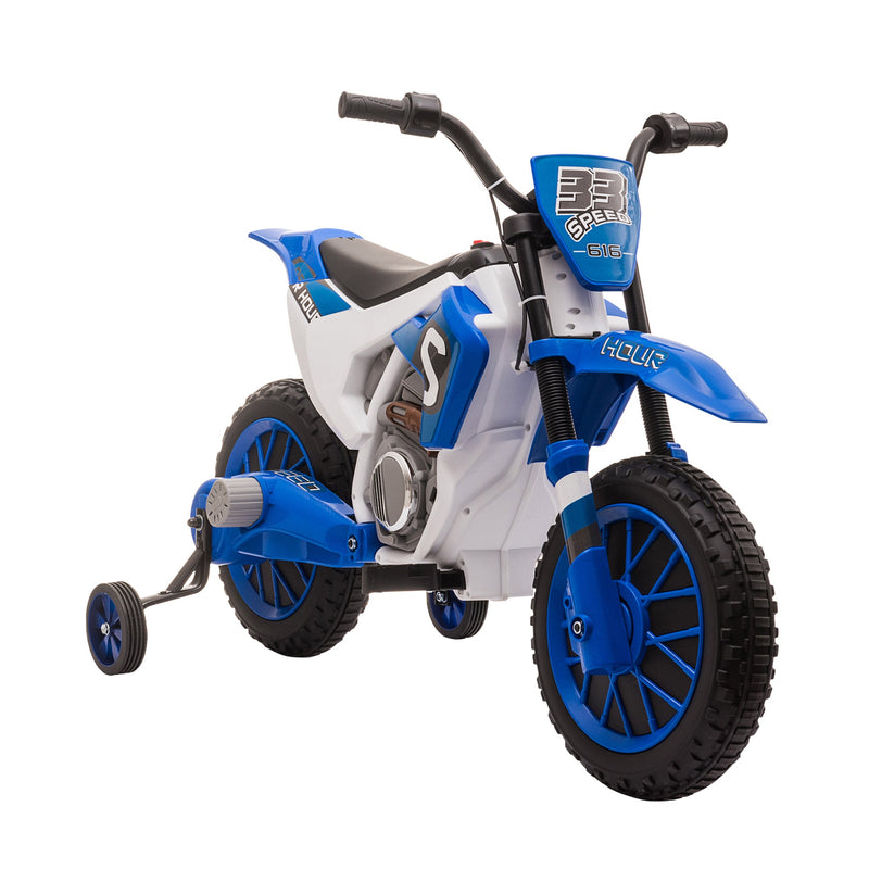 12V Rechargeable Dirt Bike Toy with Training Wheels - Perfect for Little Riders!