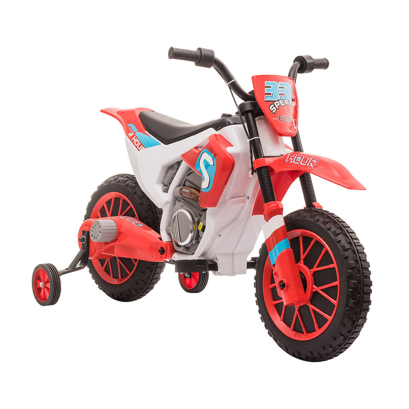 12V Rechargeable Dirt Bike Toy with Training Wheels - Perfect for Little Riders!