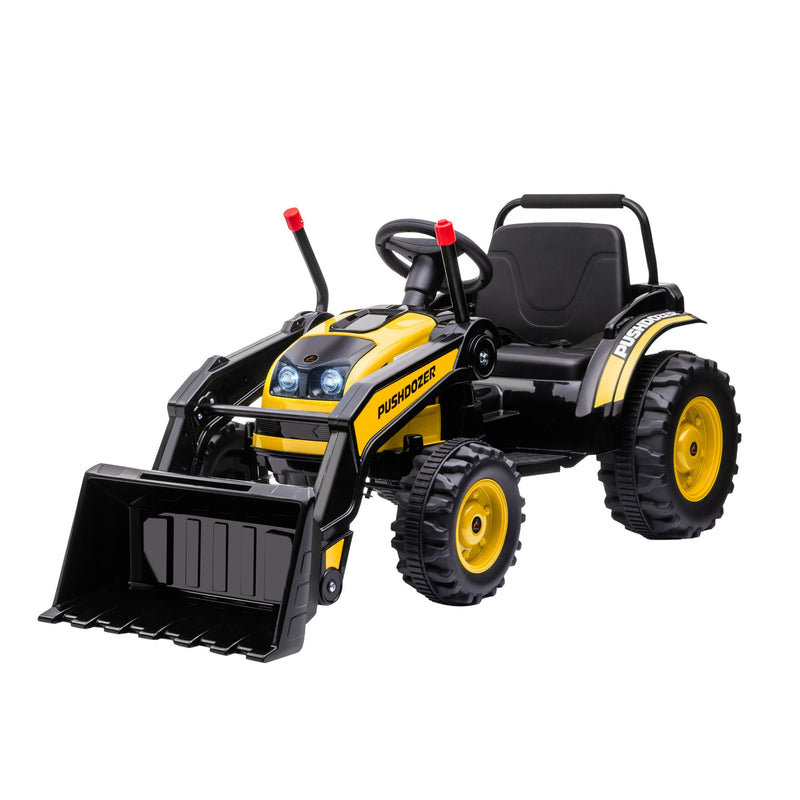 Excavator 6V Battery Tractor with Music and Headlight for Kids' Riding Fun