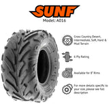 SunF ATV TIRE/UTV TIRE All Terrain 6 PR Tubeless A016 (set of 4) SUNF