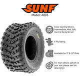 SunF ATV TIRE/UTV TIRE All Terrain 6 PR Tubeless A005 (set of 2) SUNF