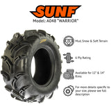 SunF ATV TIRE/UTV TIRE All Terrain Mud Tire 6 PR Tubeless A048 WARRIOR (set of 2) SUNF
