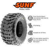 SunF ATV TIRE/UTV TIRE All Terrain 6 PR Tubeless A006 (set of 4) SUNF
