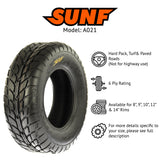 SunF ATV TIRE/UTV TIRE SPORT DIRT FLAT TRACK  6 PR Tubeless A021 (set of 2) SUNF