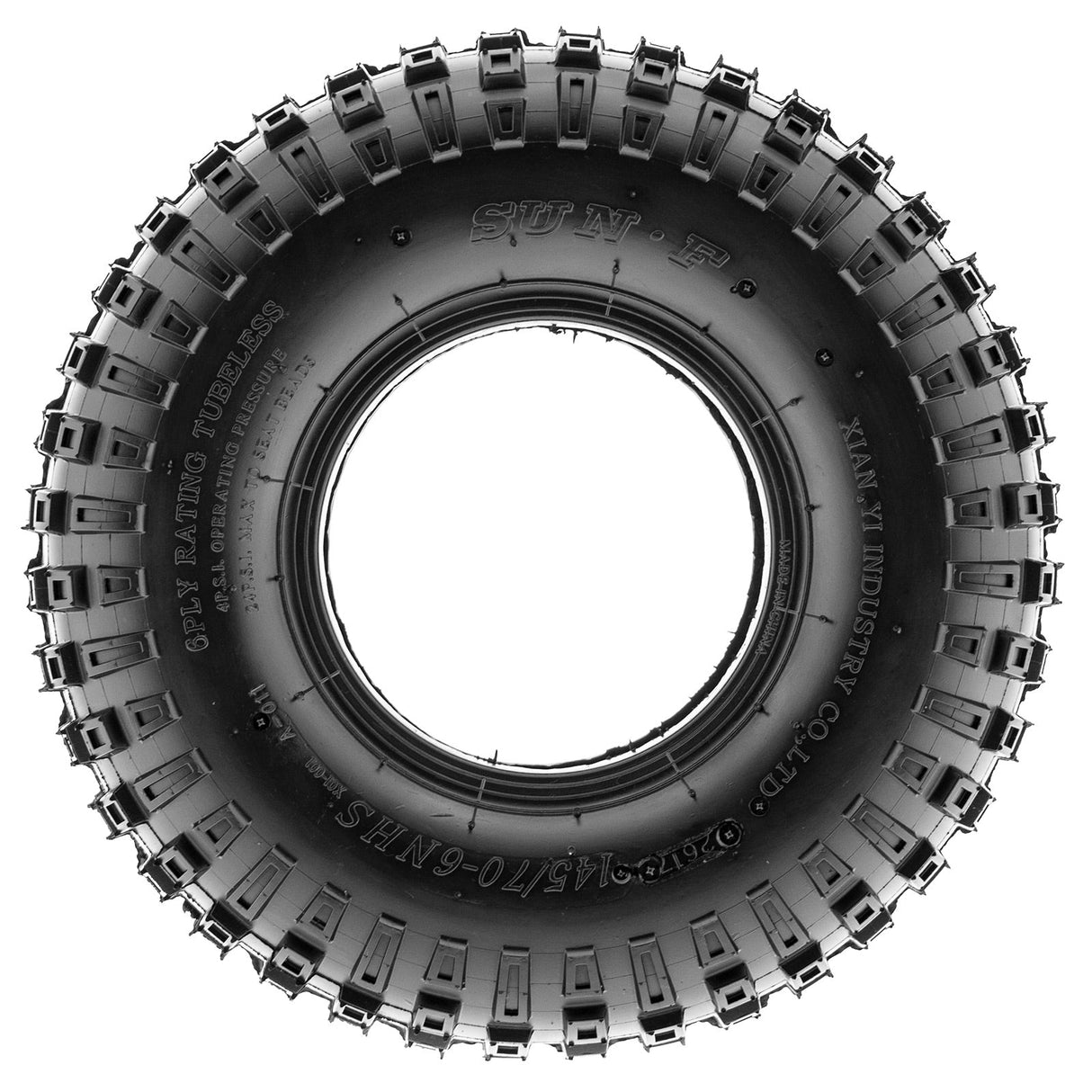 SunF ATV TIRE/UTV TIRE All Terrain 6 PR Tubeless A011 (set of 4) SUNF