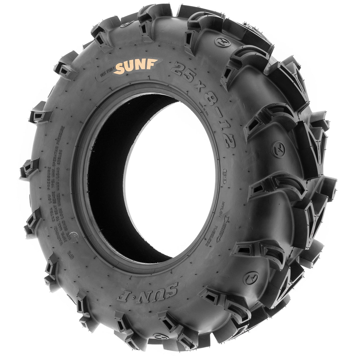 SunF ATV TIRE/UTV TIRE All Terrain Mud Tire 6 PR Tubeless A050 GODZILLA (set of 4) SUNF