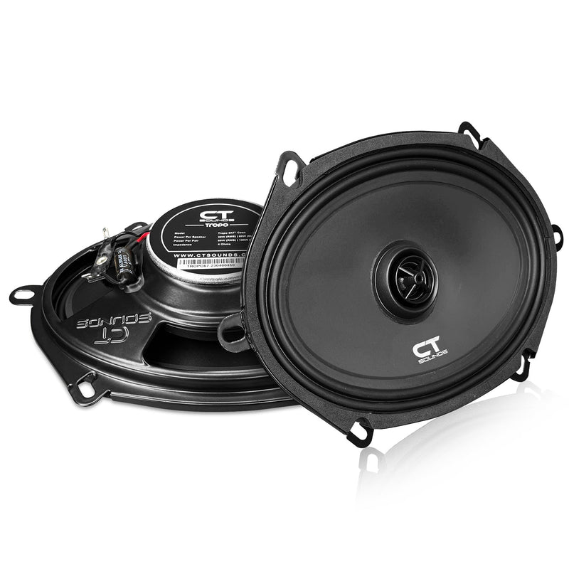 TROPO-5X7-COX // 60 Watts RMS 5x7" Shallow-Mount Car Speakers, Pair CT Sounds