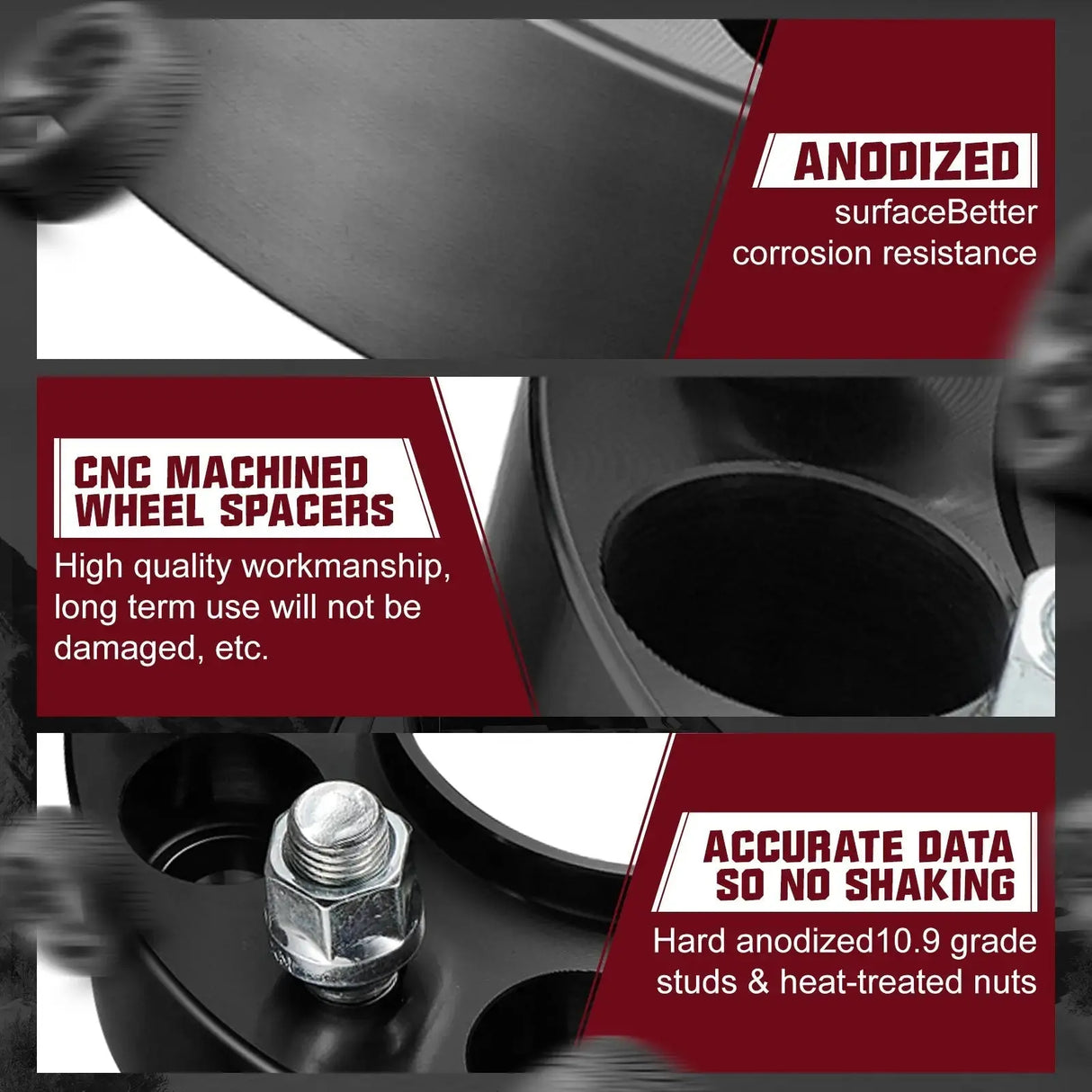 1.5 inch/2 inch 2019-2022 for Dodge Ram 1500 6x5.5 Inches Wheel Spacers 4PCS