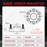 1.5 inch/2 inch 2019-2022 for Dodge Ram 1500 6x5.5 Inches Wheel Spacers 4PCS