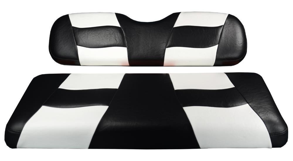 Madjax RIPTIDE FRONT SEAT COVER EZGO TXT BLACK/WHITE