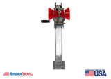Adjustable Bow Stop Winch Combo, 10° Lean Adjusts from 20" to 30" - Available w/ Fulton 1500lb Winch and Stoltz Roller