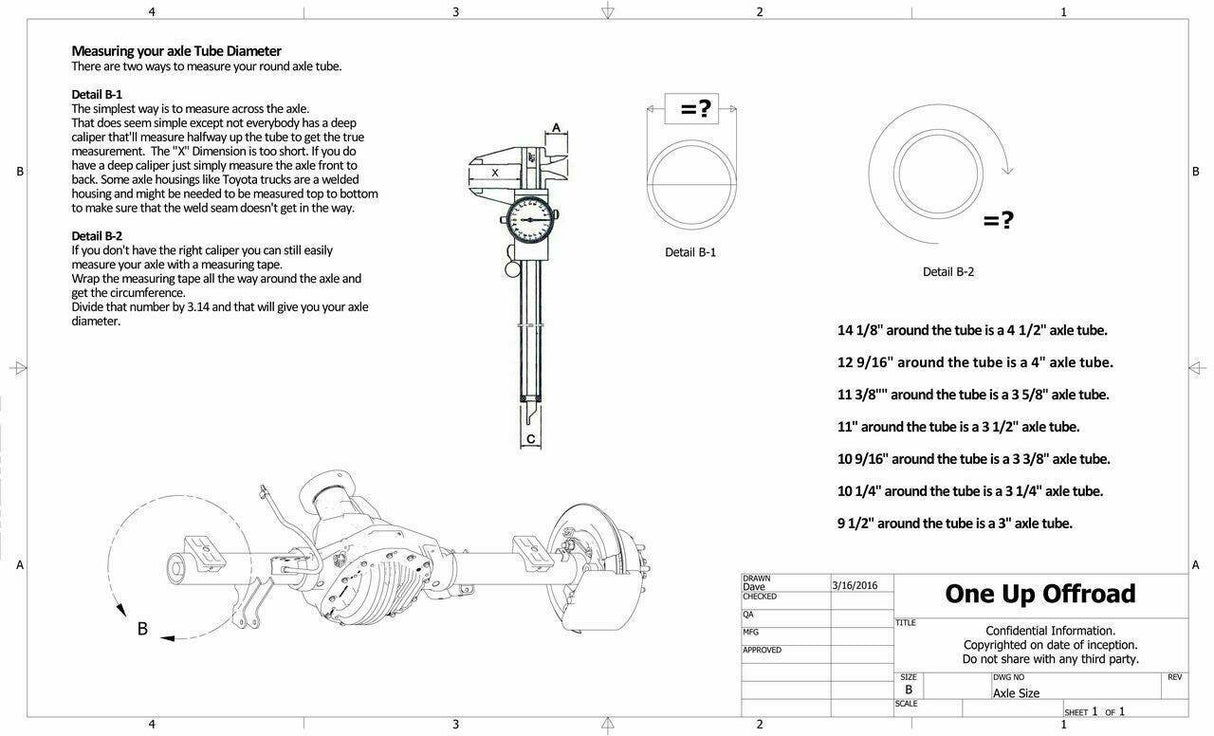 Weld On Under Axle Bar Mount, 3 1/2in & 4in Axle, U-Bolts Up S&B