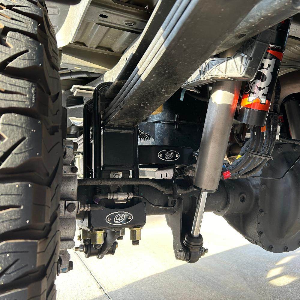 Under Axle Bar Mount, 3 in thru 3-3/8 in Axle, U-Bolts Down S&B