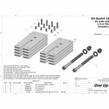 Leaf Spring Shim Kit, 8 Qty 1/4" Shims S&B