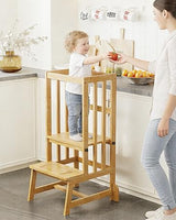 2 Pack Bamboo Luggage Rack with Lower Fabric Storage Shelf