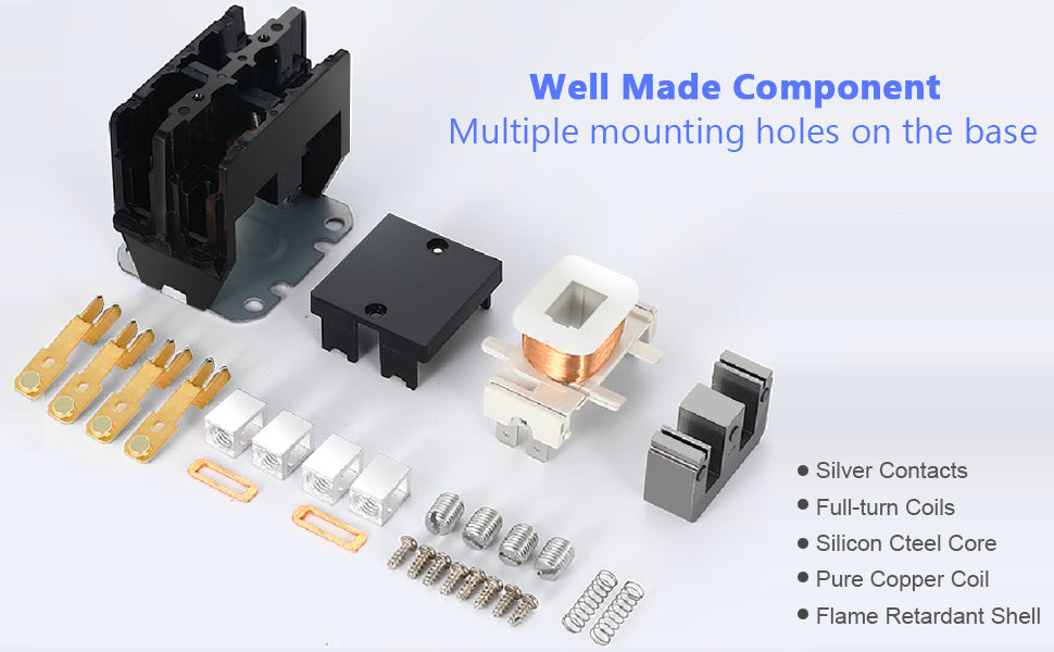 30 Amp 2 Pole Contactor, 120V Coil HN51KC024 TekShack